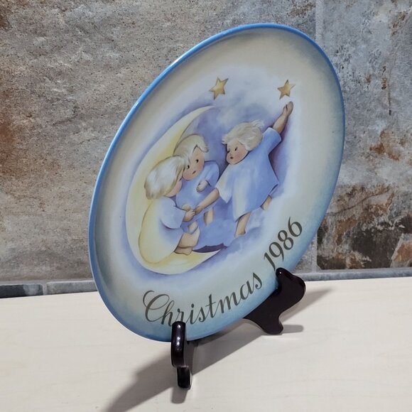 Schmid Hummel Christmas 1986 Tell The Heavens Decorative Wall Hanging Plate - Picture 10 of 12